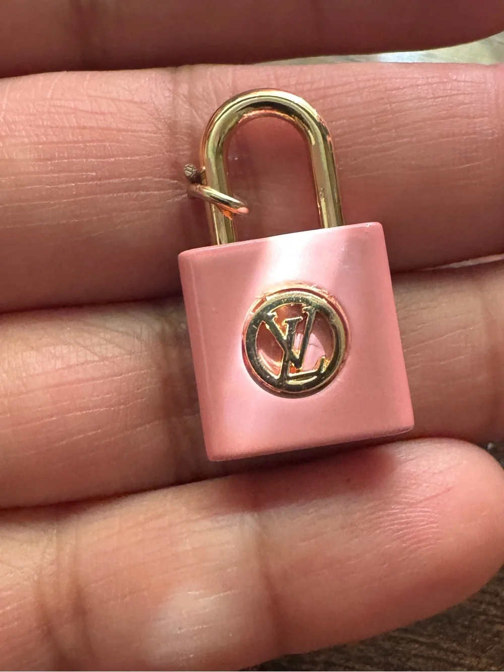Louise Vuitton pink locket